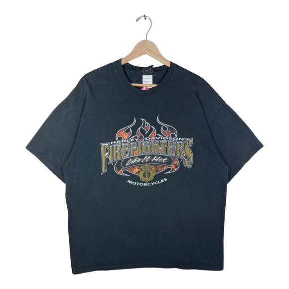 Harley Davidson Other - Vintage Harley Davidson Firefighters Like It Hot T-Shirt XL